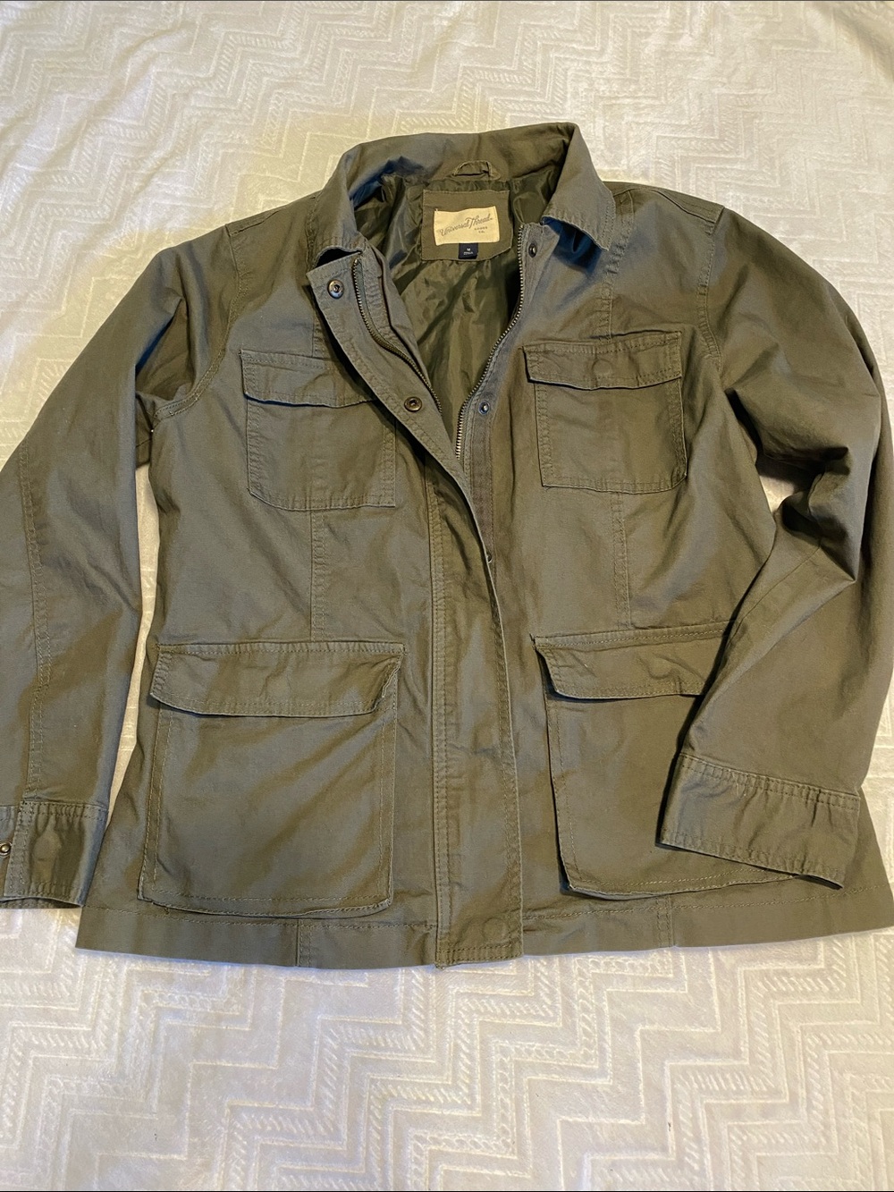 Army green cargo jacket